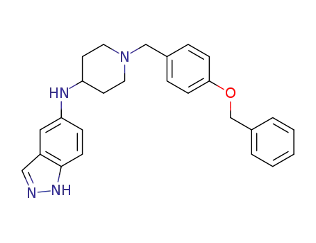 N-{1-[4-(Benzyloxy)benzyl]-4-piperidyl}-N-(1H-5-indazolyl)amine