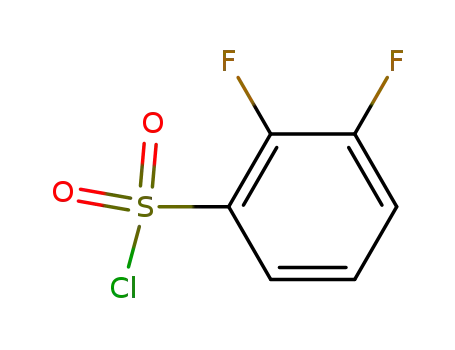 Molecular Structure of 210532-24-4 (2,3-difluorobenzene-1-sulfonyl chloride)