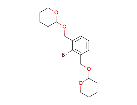 Molecular Structure of 62456-33-1 (2H-Pyran,
2,2'-[(2-bromo-1,3-phenylene)bis(methyleneoxy)]bis[tetrahydro-)