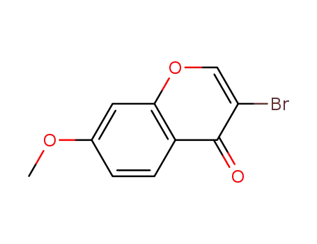 Molecular Structure of 73220-41-4 (4H-1-Benzopyran-4-one, 3-bromo-7-methoxy-)