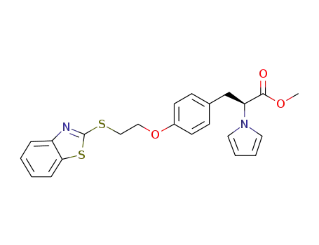 (S)-3-{4-[2-(Benzothiazol-2-ylsulfanyl)-ethoxy]-phenyl}-2-pyrrol-1-yl-propionic acid methyl ester