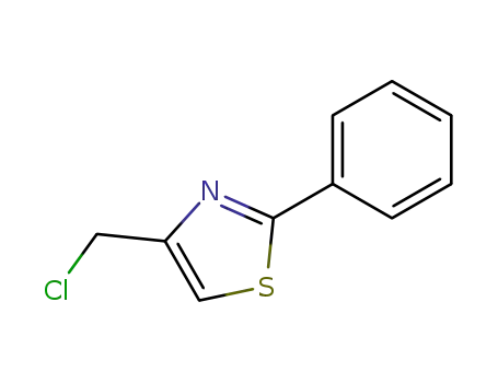 Molecular Structure of 4771-31-7 (4-(Chloromethyl)-2-phenyl-1,3-thiazole)