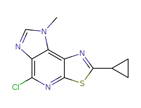 8-methyl-2-cyclopropyl-5-chloro-8H-imidazo[4,5-d]thiazolo[5,4-b]pyridine