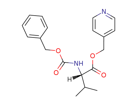 Molecular Structure of 21844-69-9 (N-[(Benzyloxy)carbonyl]-L-valine 4-pyridylmethyl ester)