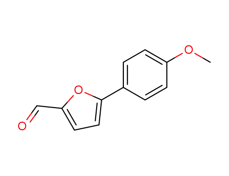 Molecular Structure of 34070-33-2 (5-(4-METHOXY-PHENYL)-FURAN-2-CARBALDEHYDE)