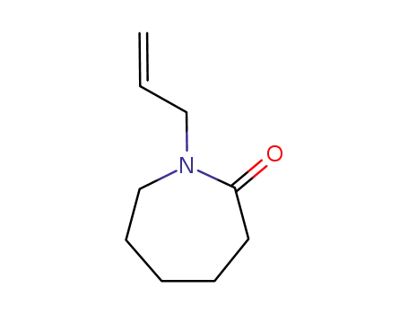 Molecular Structure of 17356-28-4 (2H-Azepin-2-one, hexahydro-1-(2-propenyl)-)