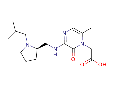 2-[3-({[(2R)-1-isobutylpyrrolidinyl]methyl}amino)-6-methyl-2-oxo-1(2H)-pyrazinyl]acetic acid