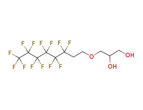 Molecular Structure of 126814-93-5 (3-[(3,3,4,4,5,5,6,6,7,7,8,8,8-TRIDECAFLUOROOCTYL)OXY]-1,2-PROPANEDIOL)