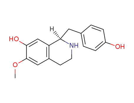 7-Isoquinolinol,1,2,3,4-tetrahydro-1-[(4-hydroxyphenyl)methyl]-6-methoxy-, (1R)-