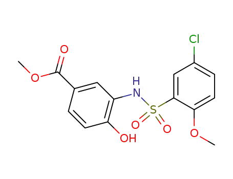3-(5-chloro-2-methoxy-benzenesulfonylamino)-4-hydroxy-benzoic acid methyl ester