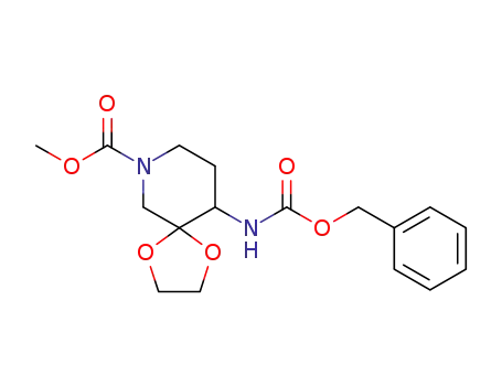 methyl 10-{[(benzyloxy)carbonyl]amino}-1,4-dioxa-7-azaspiro[4.5]decane-7-carboxylate