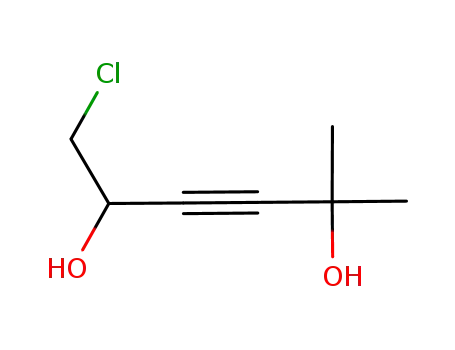 1-chloro-5-methylhex-3-yne-2,5-diol