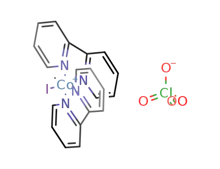 cis-methyl iodo bis(2,2'-bipyridyl) cobalt(II) perchlorate