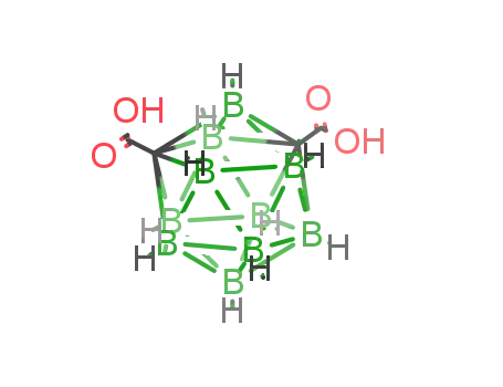 Molecular Structure of 50571-15-8 (m-Carborane-1,7-dicarboxylic acid)