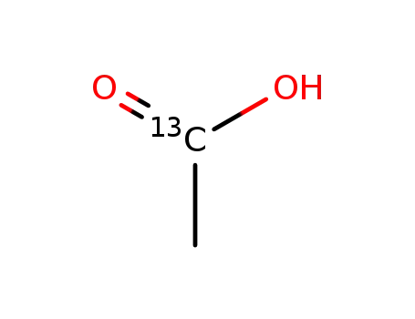 Molecular Structure of 1563-79-7 (Acetic-1-13C acid)