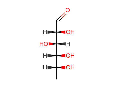Molecular Structure of 7658-08-4 (6-DEOXY-D-GLUCOSE)