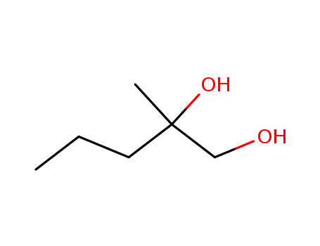 Molecular Structure of 20667-05-4 (1,2-Pentanediol, 2-methyl-)