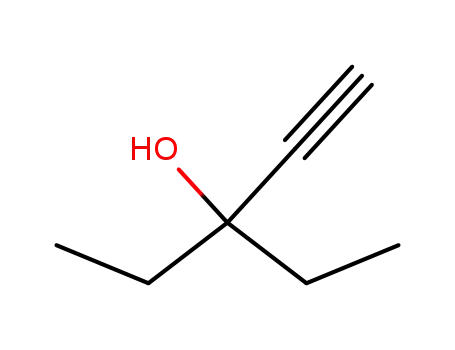 Molecular Structure of 6285-06-9 (3-Ethyl-1-pentyn-3-ol)