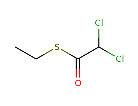 Molecular Structure of 41880-03-9 (Ethanethioic acid, dichloro-, S-ethyl ester)