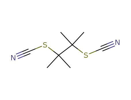 Molecular Structure of 62444-33-1 (Thiocyanic acid, 1,1,2,2-tetramethyl-1,2-ethanediyl ester)