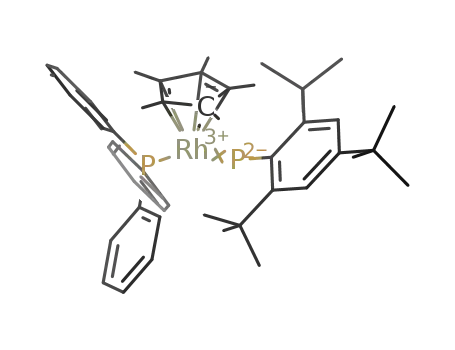 [Rh(triphenylphosphine)(C5Me5)((2,4,6-tri-tert-butylphenyl)phosphinidene)]