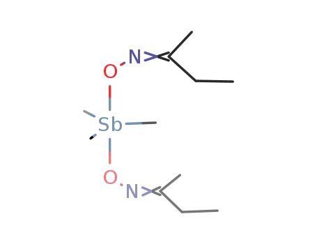 (CH3)3Sb(ONC(CH3)(C2H5))2