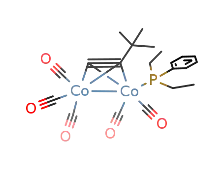 Co2(CO)5(diethylphenylphosphine)(HCC-t-Bu)