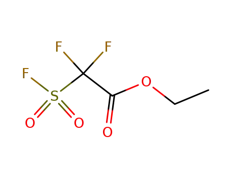 Molecular Structure of 756-21-8 (Acetic acid, difluoro(fluorosulfonyl)-, ethyl ester)