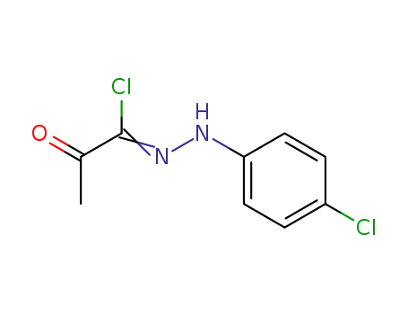 Molecular Structure of 18247-78-4 (Propanehydrazonoyl chloride, N-(4-chlorophenyl)-2-oxo-)