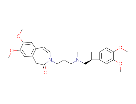 3-[3-[[[(7S)-3,4-DiMethoxybicyclo[4.2.0]octa-1,3,5-trien-7-yl]Methyl]MethylaMino]propyl]-1,3-dihydro-7,8-diMethoxy-H-3-benzazepin-2-one  Cas no.1086026-31-4 086026%