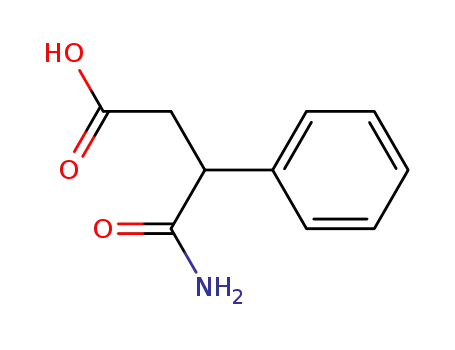 Molecular Structure of 712-56-1 (Benzenepropanoic acid, b-(aminocarbonyl)-)