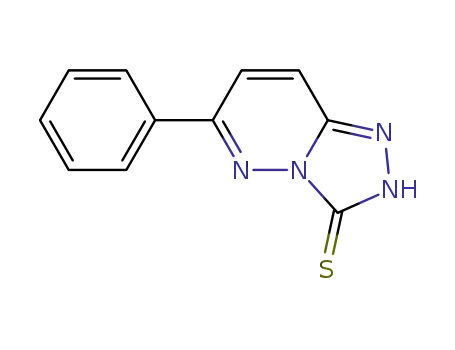 Molecular Structure of 66129-30-4 (1,2,4-Triazolo[4,3-b]pyridazine-3(2H)-thione, 6-phenyl-)