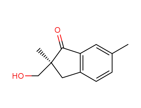 (S)-2,3-dihydro-2-(hydroxymehtyl)-2,6-dimethylindane-1-one