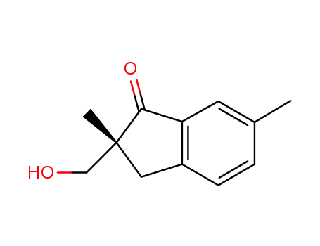 (R)-2,3-dihydro-2-(hydroxymethyl)-2,6-dimethylindane-1-one