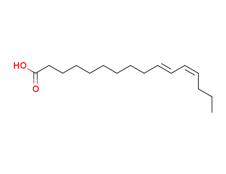 Molecular Structure of 1002-80-8 (10,12-Hexadecadienoic acid, (Z,E)-)