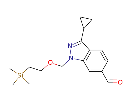 3-cyclopropyl-1-((2-(trimethylsilyI)ethoxy)methyl)-1H-indazole-6-carbaldehyde