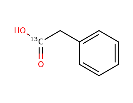 Molecular Structure of 57825-33-9 (PHENYL(ACETIC ACID-1-13C))