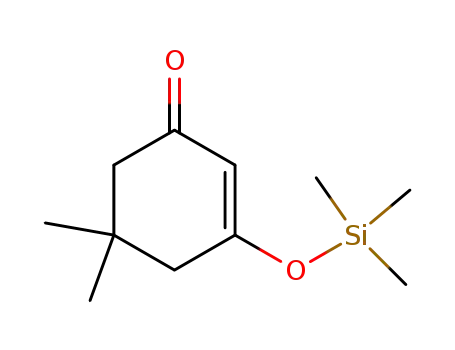 Molecular Structure of 10416-78-1 (2-Cyclohexen-1-one, 5,5-dimethyl-3-[(trimethylsilyl)oxy]-)