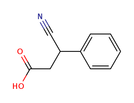Benzenepropanoic acid, b-cyano-