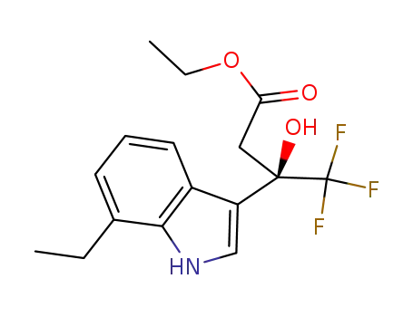 ethyl 3-(7-ethyl-1H-indol-3-yl)-4,4,4-trifluoro-3-hydroxybutanoate