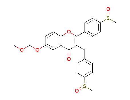 6-methoxymethoxy-4'-methylsulfinyl-3-(4''-methylsulfinylbenzyl)-flavone