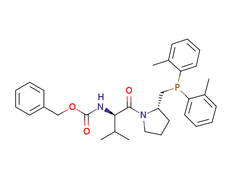 benzyl N-{1-(R)-[(2-(S)-bis(2-methylphenyl)phosphinomethyl)pyrrolidine-1-carbonyl]-2-methylpropyl}carbamate