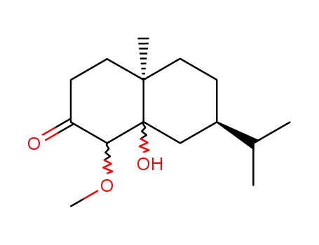 5ξ-Hydroxy-7β-isopropyl-4ξ-methoxy-10α-methyl-3-decalon