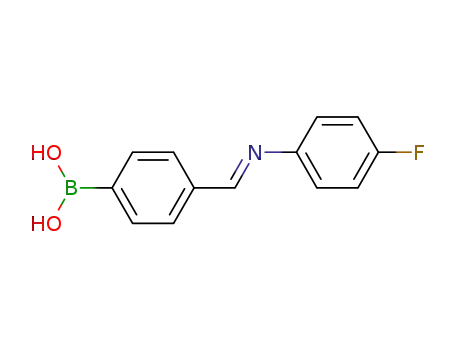 (E)-(4-(((4-fluorophenyl)imino)methyl)phenyl)boronic acid