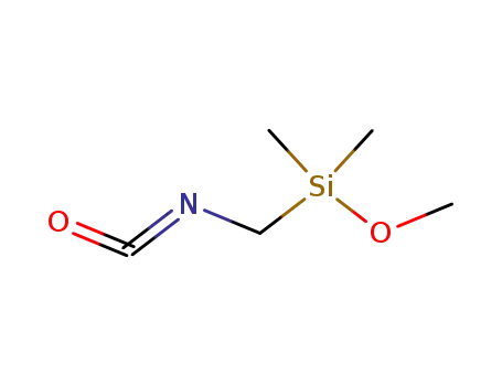 Molecular Structure of 35450-25-0 (Silane, (isocyanatomethyl)methoxydimethyl-)