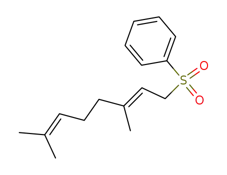 Molecular Structure of 56691-80-6 (Benzene, [(3,7-dimethyl-2,6-octadienyl)sulfonyl]-, (E)-)