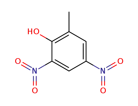 Molecular Structure of 534-52-1 (2-Methyl-4,6-dinitrophenol)