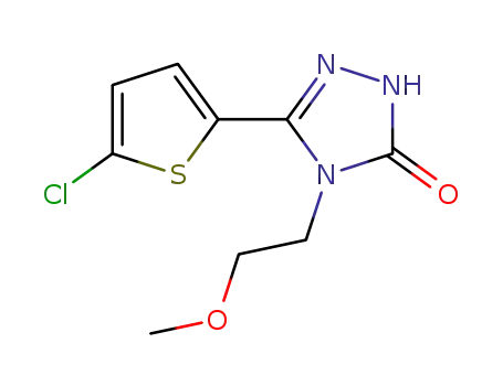 5-(5-chloro-2-thienyl)-4-(2-methoxyethyl)-2,4-dihydro-3H-1,2,4-triazol-3-one