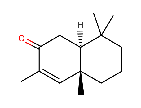 Molecular Structure of 51020-10-1 ((4aR)-4a,5,6,7,8,8aβ-Hexahydro-3,4a,8,8-tetramethylnaphthalen-2(1H)-one)
