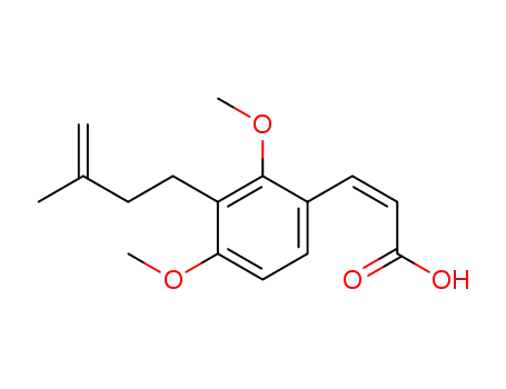 (Z)-2,4-dimethoxy-3-isopentenyl-cinnamic acid